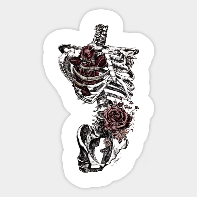 Garden of Bones Sticker by Linarts